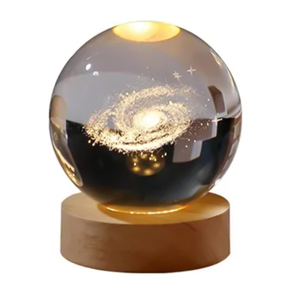 [LMY25-3-41] BOLA DE CRISTAL 3D CON LUCES 6CM