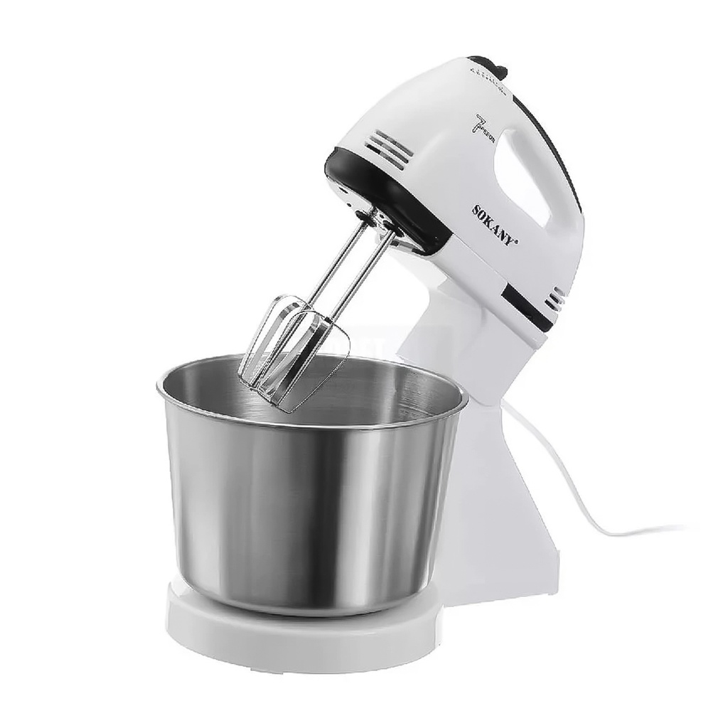 [LMY25-7-SK-6620] BATIDORA ELÉCTRICA 250W CON PEDESTAL Y BOWL DE 2L