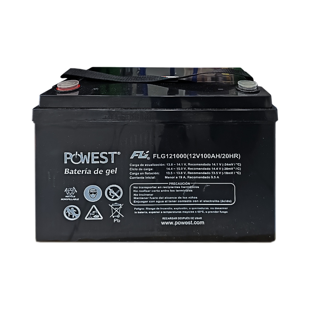 [LMN25-11-1009] BATERÍA DE GEL CICLO PROFUNDO 12V 100AH FLG121000 DE CEBAT - ENERGÍA DURADERA Y EFICIENTE