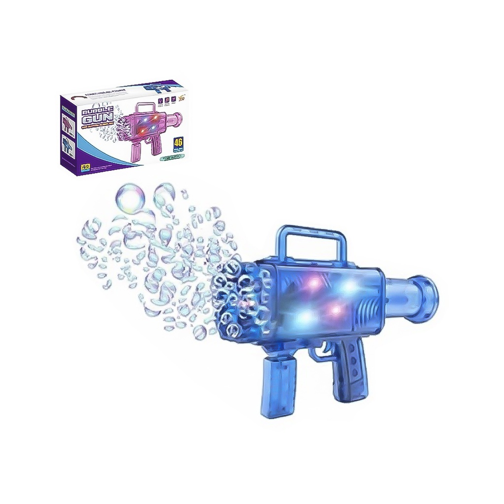 [LMY25-11-722-45] DIVERTIDO BURBUJEADOR BUBBLE GUN 106A CON LUCES Y EFECTOS ESPECIALES