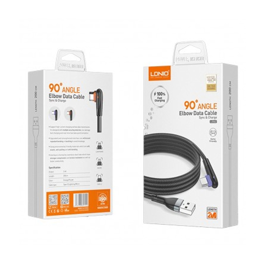 [LM23-12-18] CABLE 2,4A TIPO "C" 1M. L S 5 6 2