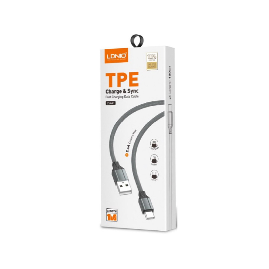 [LM23-12-11] CABLE 2,4A TIPO "LIGHTNING" 1M. L S 4 4 1