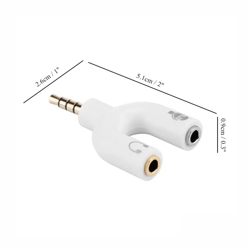 [LM21-3139] ADAPTADOR JACK 3.5MM A DOBLE "Y"