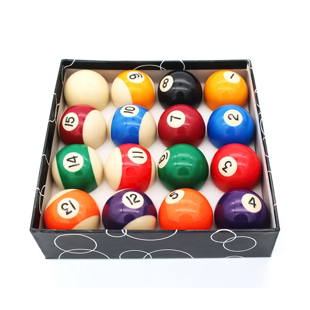 [LM24-9-443] JUEGO DE 16 BOLAS DE BILLAR DE 2 PULGADAS