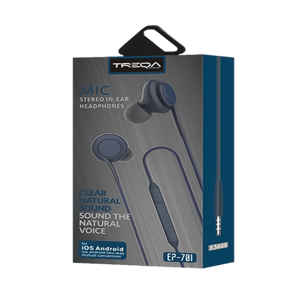 [LM24-11-27] AUDÍFONOS BLUETOOTH TREQA EP-701 - SONIDO INMERSIVO Y CONECTIVIDAD INALÁMBRICA