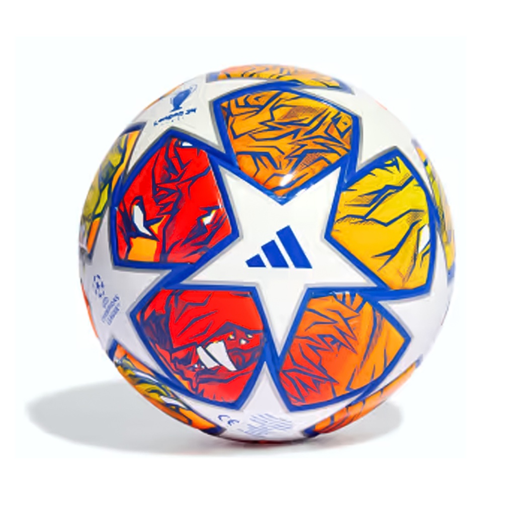 [LM24-10-652] BALÓN DE FÚTBOL NARANJA CON ESTRELLAS BLANCAS - MODELO LM24